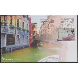 Andorra Española 443 2016 Bienal de Venecia SPD Sobre Primer día Andorra Española 443 2016 Bienal de Venecia SPD Sobre Primer día