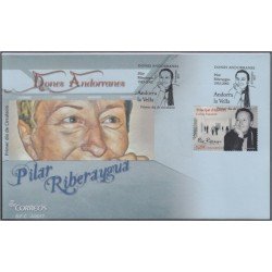 Andorra Española 460 2017 Pilar Riberaygua SPD Sobre Primer día Andorra Española 460 2017 Pilar Riberaygua SPD Sobre Primer día