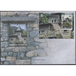 Andorra Española 461 2017 Arquitectura del granito SPD Sobre Primer día Andorra Española 461 2017 Arquitectura del granito SPD Sobre Primer día