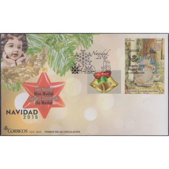 España Spain 5099/00 2016 Navidad Chritsmas SPD Sobres Primer Día