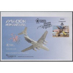 España Spain 5131 2017 Aviación Humanitaria SPD Sobres Primer Día España Spain 5131 2017 Aviación Humanitaria SPD Sobres Primer Día