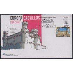 España Spain 5141 2017 Castillo de Manzanares El Real SPD Sobres Primer Día España Spain 5141 2017 Castillo de Manzanares El Real SPD Sobres Primer Día