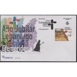 España Spain 5142 2017 Año Jubilar Lebaniego Cantabria SPD Sobres Primer Día España Spain 5142 2017 Año Jubilar Lebaniego Cantabria SPD Sobres Primer Día