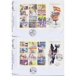 España Spain 5144/45 2017 Historia de España I y II Gallego & Rey SPD Sobres Primer Día España Spain 5144/45 2017 Historia de España I y II Gallego & Rey SPD Sobres Primer Día
