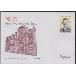 Sobres Enteros Postales 147 2017 XLIX Feria Nacional del Sello Sobres Enteros Postales 147 2017 XLIX Feria Nacional del Sello