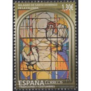 España Spain 5089 2016 Vidriera Catedral Sto Domingo MNH