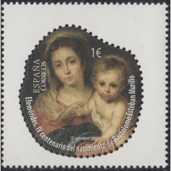 España Spain 5125 2017 IV Centenario del nac. de Bartolomé Esteban Murillo MNH España Spain 5125 2017 IV Centenario del nac. de Bartolomé Esteban Murillo MNH