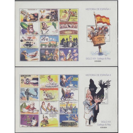 España Spain 5144/45 2017 Historia de España I y II Gallego & Rey MNH España Spain 5144/45 2017 Historia de España I y II Gallego & Rey MNH