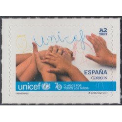 España Spain 5153 2017 Manos solidarias MNH Tarifa A2 España Spain 5153 2017 Manos solidarias MNH Tarifa A2
