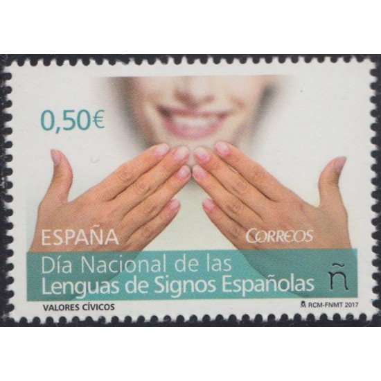 España Spain 5155 2017 Día Nacional de las Lenguas de Signos españolas MNH España Spain 5155 2017 Día Nacional de las Lenguas de Signos españolas MNH