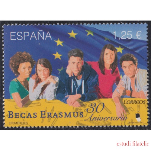 España Spain 5168 2017 30º Aniv de las becas Erasmus Grupo de estudiantes MNH