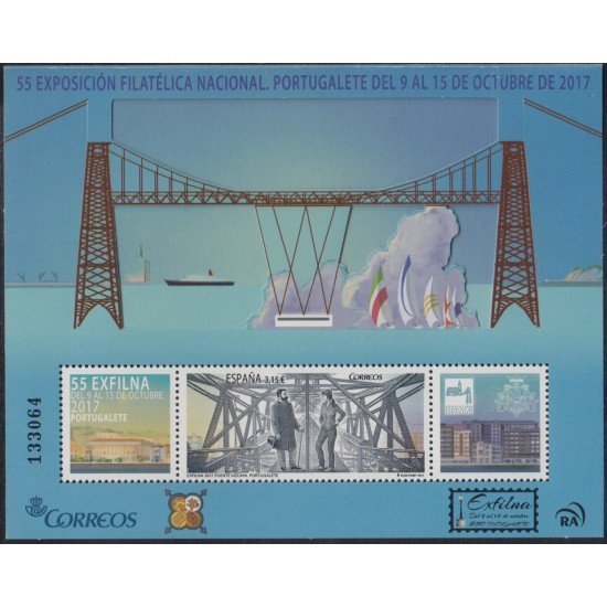 España Spain 5172 2017 Exfilna 2017 Puente de Vizcaya Portugalete MNH