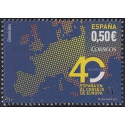 España Spain 5173 2017 Mapa de Europa MNH España Spain 5173 2017 Mapa de Europa MNH