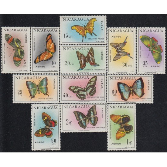 Nicaragua A- 575/86 1967 Mariposas Butterflies MNH Nicaragua A- 575/86 1967 Mariposas Butterflies MNH