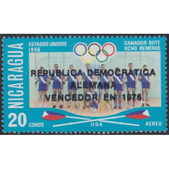 Nicaragua A- 886 1976 República Alemana Democrática Vencedor MNH Nicaragua A- 886 1976 República Alemana Democrática Vencedor MNH