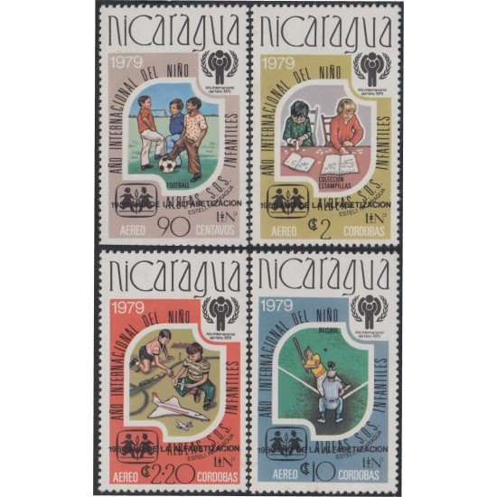 Nicaragua A- 947/50 1981 Año Internacional del niño MNH