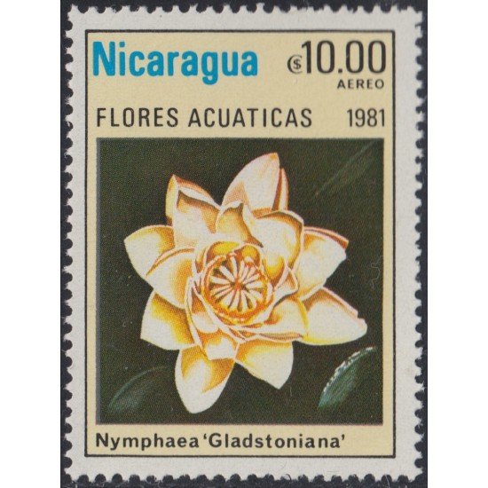 Nicaragua A- 965 1981 Flor Acuática Flower MNH Nicaragua A- 965 1981 Flor Acuática Flower MNH