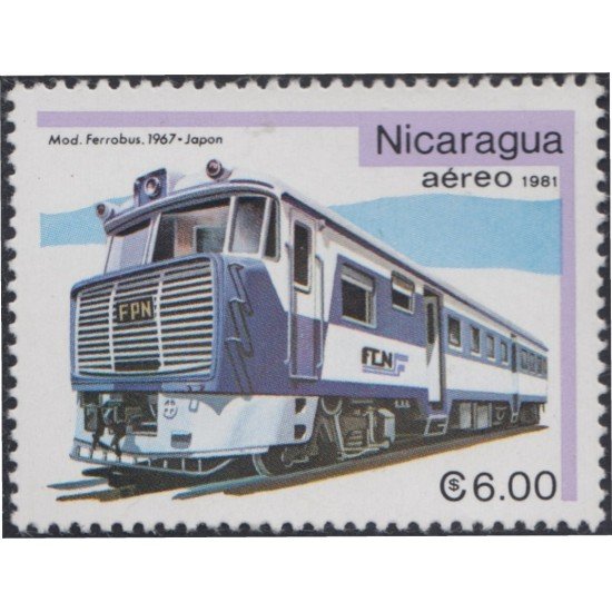 Nicaragua A- 972 1981 Tren Train MNH Nicaragua A- 972 1981 Tren Train MNH