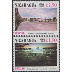 Nicaragua A- 997/98 1982 Turismo Masaya Managua MNH Nicaragua A- 997/98 1982 Turismo Masaya Managua MNH