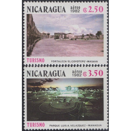 Nicaragua A- 997/98 1982 Turismo Masaya Managua MNH Nicaragua A- 997/98 1982 Turismo Masaya Managua MNH