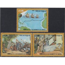 Nicaragua A- 1001/03 1982 490º Aniversario del descubrimiento de América MNH
