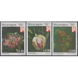 Nicaragua A- 1004/06 1982 Flores Salvajes Flowers MNH