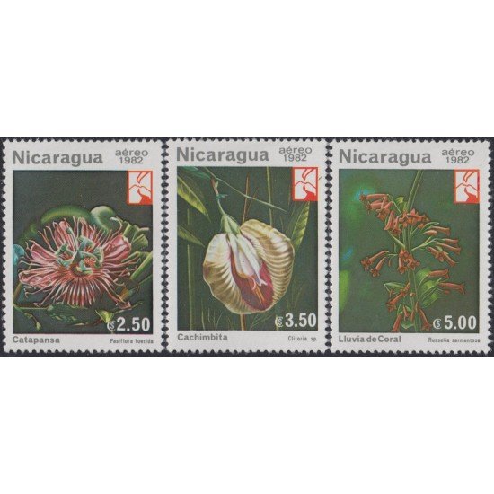 Nicaragua A- 1004/06 1982 Flores Salvajes Flowers MNH Nicaragua A- 1004/06 1982 Flores Salvajes Flowers MNH