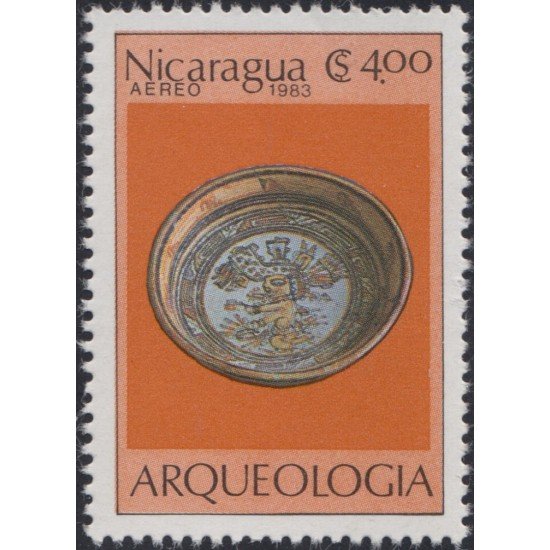 Nicaragua A- 1040 1983 Arquelogía MNH Nicaragua A- 1040 1983 Arquelogía MNH