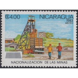 Nicaragua A- 1041 1983 Nacionalización de las Minas MNH Nicaragua A- 1041 1983 Nacionalización de las Minas MNH