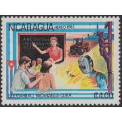 Nicaragua A- 1046 1983 Solidaridad Nicaragua-Cuba MNH Nicaragua A- 1046 1983 Solidaridad Nicaragua-Cuba MNH