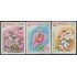 Nicaragua A- 1056/58 1984 Flor Apícola Flores y Abejas MNH