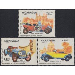 Nicaragua A- 1065/67 1984 150º Aniversario del nacimiento de Gottlieb Daimier Coches Antiguos MNH Nicaragua A- 1065/67 1984 150º Aniversario del nacimiento de Gottlieb Daimier Coches Antiguos MNH