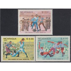 Nicaragua A- 1080/81 1984 Mexico 86 Copa del Mundo de Fútbol MNH Nicaragua A- 1080/81 1984 Mexico 86 Copa del Mundo de Fútbol MNH