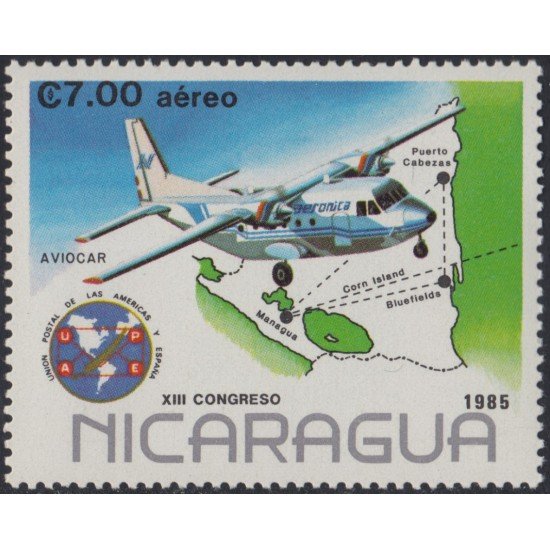 Nicaragua A- 1089 1985 XIII Congreso de la UPAE MNH Nicaragua A- 1089 1985 XIII Congreso de la UPAE MNH