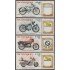 Nicaragua A- 1093/96 1985 Centenario de la motocicleta MNH