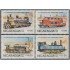 Nicaragua A- 1097/1100 1985 150º Aniversario de las locomotoras de los ferrocarriles Alemanes MNH