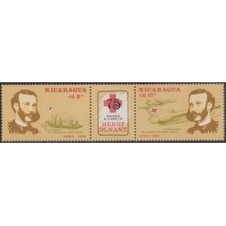 Nicaragua A- 1110/11 1985 75º Aniversario de la muerte de Henri Dunant MNH Nicaragua A- 1110/11 1985 75º Aniversario de la muerte de Henri Dunant MNH