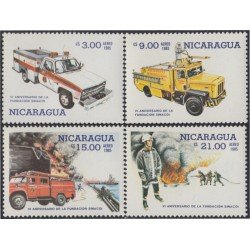 Nicaragua A- 1116/19 1985 6º Aniversario de la fundación Sinacoi Lucha contra el Incendio MNH Nicaragua A- 1116/19 1985 6º Aniversario de la fundación Sinacoi Lucha contra el Incendio MNH