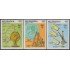 Nicaragua A- 1120/22 1985 Cometa Halley MNH