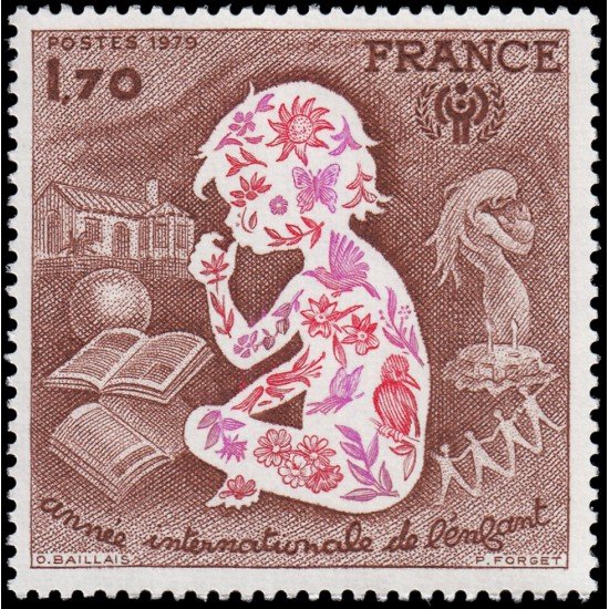France Francia 2028 1979 Año internacional del niño MNH