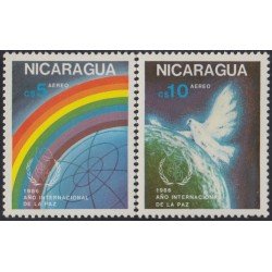 Nicaragua A- 1149/50 1986 Año Internacional de la Paz MNH Nicaragua A- 1149/50 1986 Año Internacional de la Paz MNH
