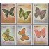 Nicaragua A- 1165/70 1986 Mariposas Butterflies MNH