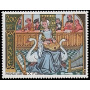 France Francia 2033 1979 Miniarura del S XV sobre la música MNH France Francia 2033 1979 Miniarura del S XV sobre la música MNH