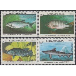 Nicaragua A- 1205/08 1987 Día mundial de la alimentación Peces Fish MNH Nicaragua A- 1205/08 1987 Día mundial de la alimentación Peces Fish MNH