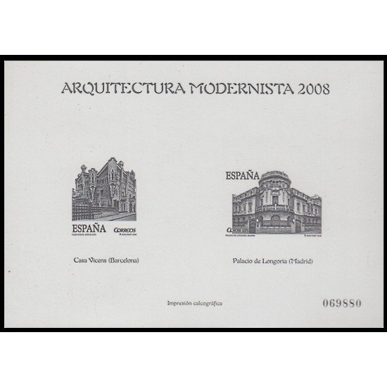 España Spain Prueba de lujo 98a 2008 Arquitectura Modernista España Spain Prueba de lujo 98a 2008 Arquitectura Modernista