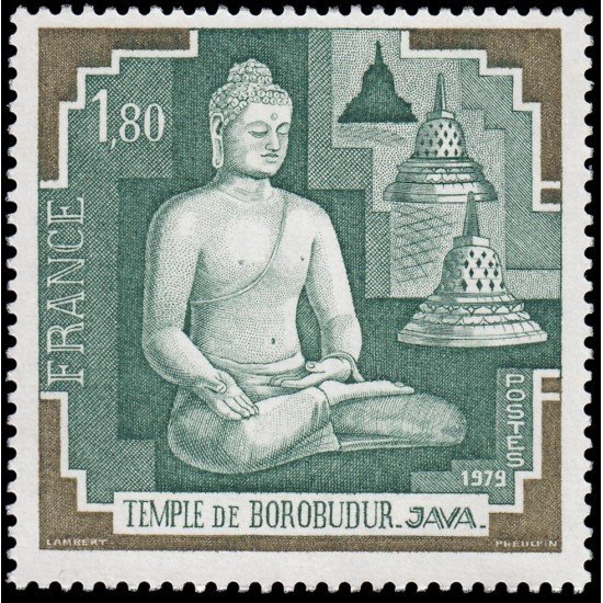 France Francia 2036 1979 Templo deBorobudur en  Java MNH