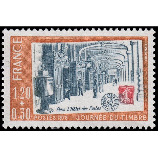 France Francia 2037 1979 Día del sello MNH