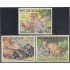 Nicaragua A- 1231/33 1988 Fauna Animales y sus crías Guepardo MNH