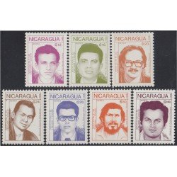 Nicaragua A- 1246/52 1988 Héroes y Mártires de la Revolución MNH Nicaragua A- 1246/52 1988 Héroes y Mártires de la Revolución MNH