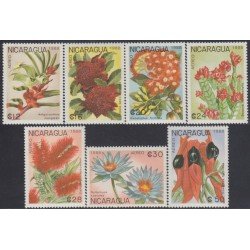 Nicaragua A- 1264/70 1988 Flora Flores Indígenas Flowers MNH Nicaragua A- 1264/70 1988 Flora Flores Indígenas Flowers MNH